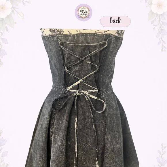 white christmas dresses Dark Wash Blue Denim Corset Mini Dress – Cindy Jane Boutique